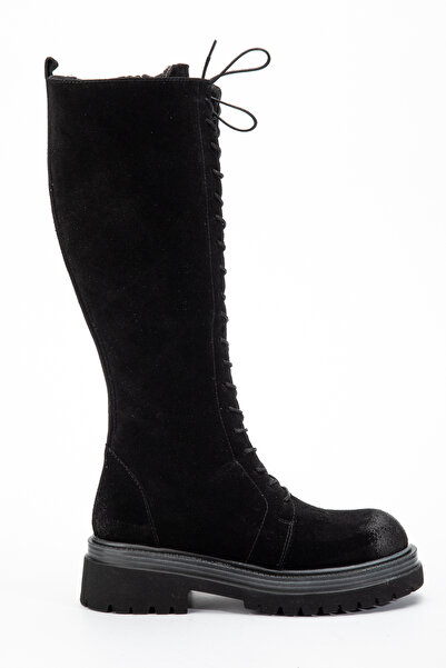 Elile Shoes Genuine Leather Women's Winter Suede Boots from Size 33-34-35 to ...