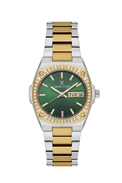 Daniel Klein Premium Silver and Gold Stainless Steel Watch for Women DK.1.141...