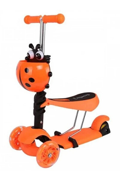 OEM Smart Kid 5 in 1 Multifunctional Scooter Ladybug Ladybug Lights - Orange