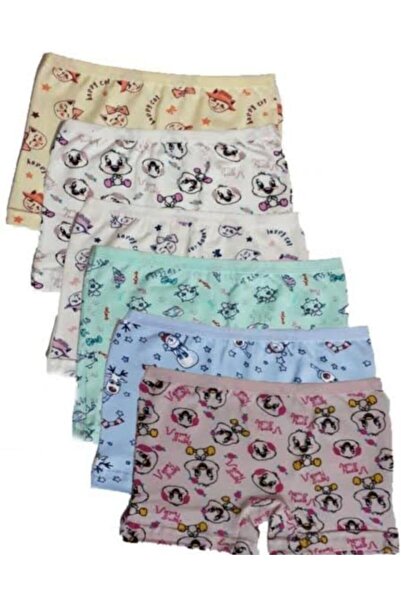 KOTA 3400 ДІВЧАТКА КОЛЬОРОВІ БОКСЕРИ З ВИЗНАЧЕНИМ ВЗОРОМ 6 ШТ.