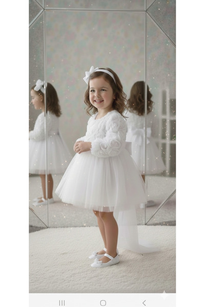 Mirace Styl 3D розова тюл шлейф детска сватбена рокля организация на сватба с...