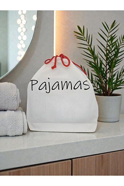 %100 pamuk Pijama Kesesi Çanta Bavul Düzenleyici Organizer Seyahat Kesesi