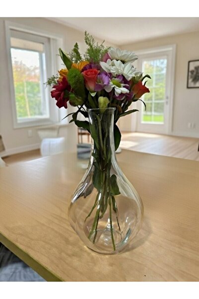 IKEA Διακοσμητικό Γυάλινο Βάζο Vıljestark, 17 εκ