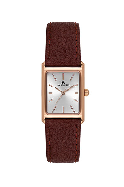 Daniel Klein Premium Dark Red Leather Watch for Women DK.1.14124-4