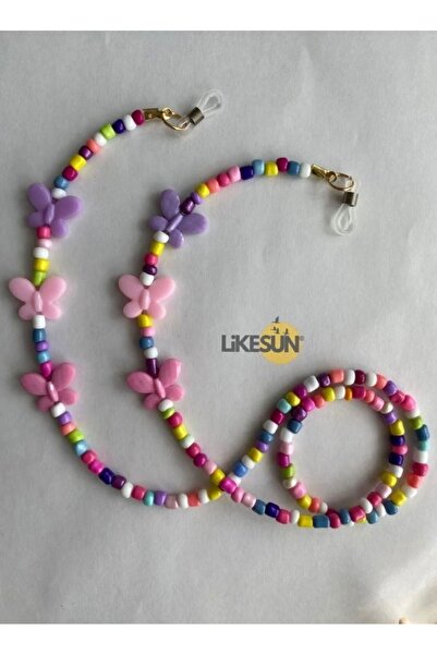 LiKESUN حزام نظارات للأطفال، حبل نظارات، سلسلة نظارات 55 سم