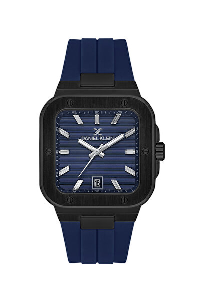 Daniel Klein Premium Dark Blue Silicone Band Watch for Men DK.1.14143-5
