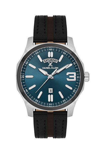 Daniel Klein Premium Black Leather Watch for Men DK.1.14141-4