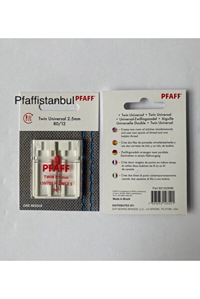 Pfaff Çift Iğne 2.5mm. 80/12