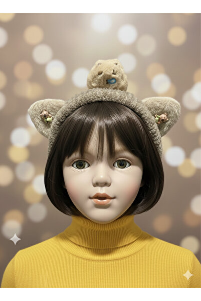 gülümse gel 1 Adet Kız Çocuk Capybara Peluş Saç Bandı Toka Kapibara Saç Bantı