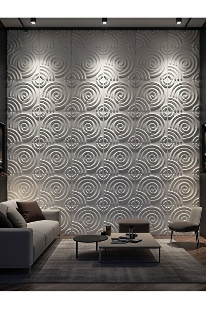 Duvarım 3 Boyutlu Boyanabilir PVC Duvar Paneli Style (50-50 cm 4 adet-1 metre...