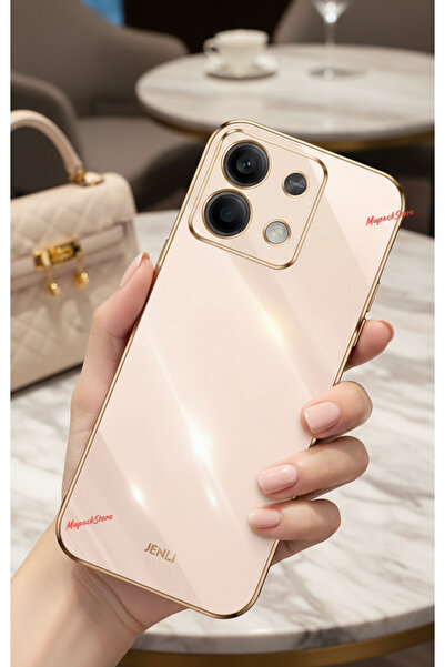Hatreds Xiaomi Redmi Note 13 Pro 4G Uyumlu Parlak Altın Kenarlı Kamera Koruma...