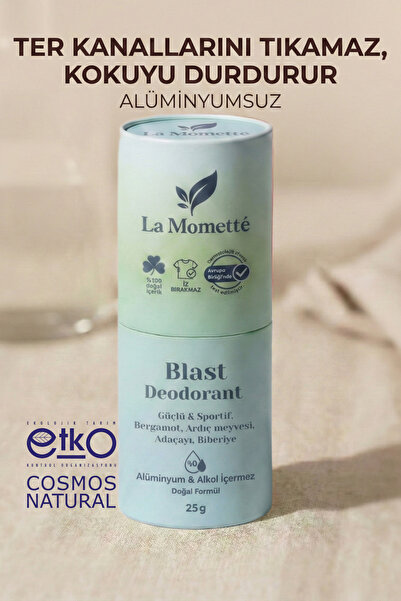 La Momette Blast %100 Doğal Deodorant Stick - Alüminyumsuz Ter Kokusu Önleyici