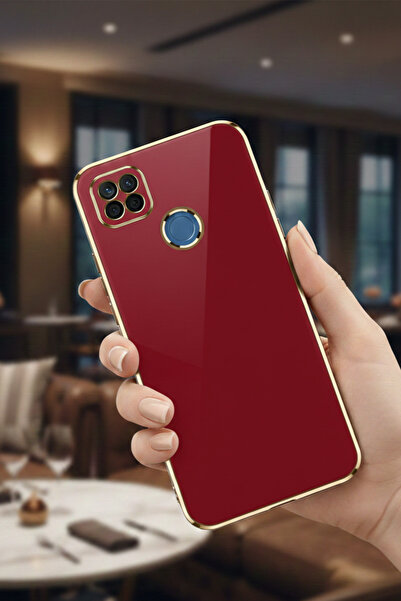 AQUA AKSESUAR Xiaomi Redmi 9C Uyumlu Parlak Altın Kenarlı Kamera Korumalı Day...