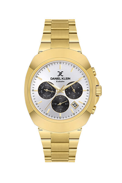 Daniel Klein ساعة رجالية فاخرة من الفولاذ المقاوم للصدأ باللون الذهبي DK.1.14...
