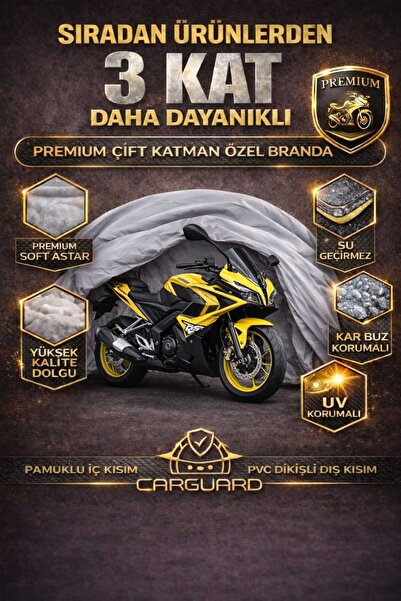 CarGuard Bajaj Pulsar RS200 / NS200 Uyumlu Fitilli Motosiklet Brandası Motor ...