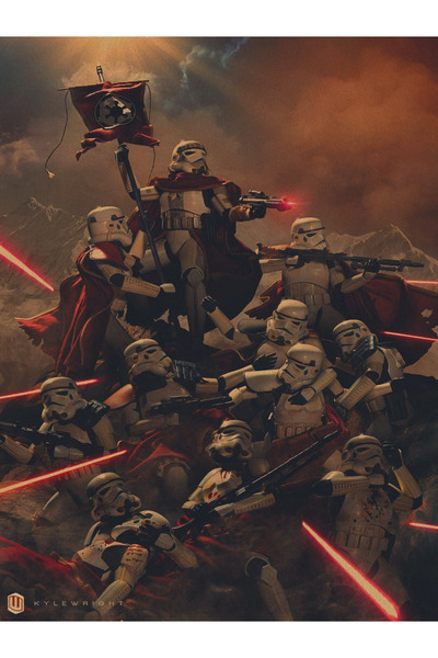 Caph Design Star Wars Stormtroopers Vintage Kraft Poster - 33x48cm