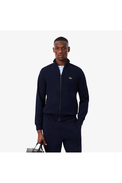 Lacoste Zip-Up High Neck Fleece Sweatshirt - SH9622-00-166
