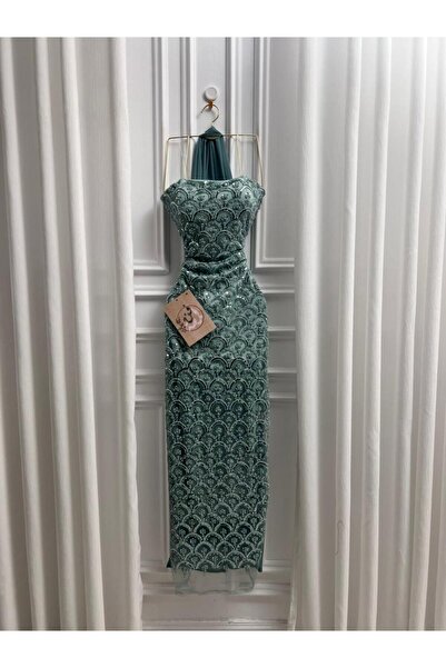 Pure Drsses فستان سهرة تل مطرز