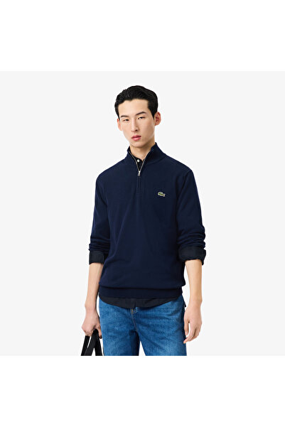 Lacoste Zipped High Neck Cotton Sweater - AH1980-00-166