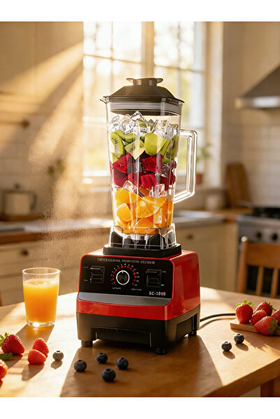 Generic خلاط طعام ليون هوم سعة 2 لتر، خلاط سطح الطاولة بقوة 1200 واط للعصائر ...