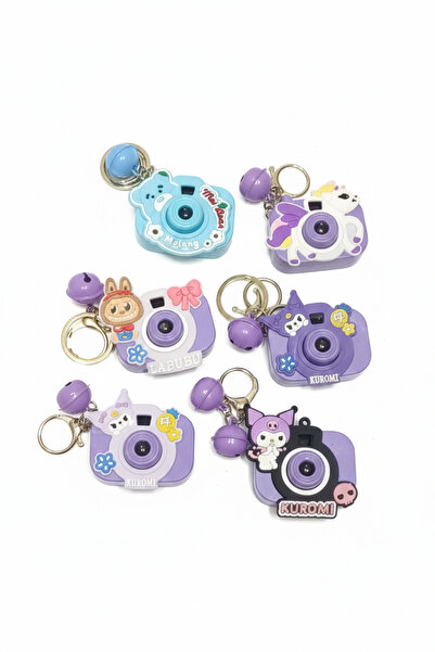 BESTTOYS Renkli fotoğraf makineli eğlenceli anahtarlık 1adet