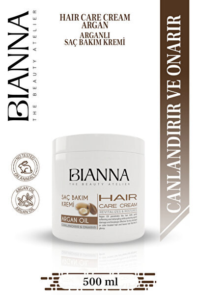 Bianna كريم العناية بالشعر بزيت الأرغان كريم العناية بالشعر المنعش والإصلاح م...