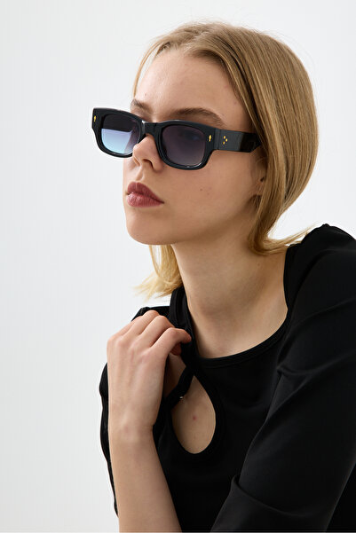 Chunky Frame Marcos Unisex New Season Popular Black Blue Color Glass Square S...