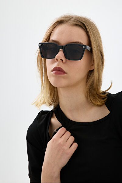 Chunky Frame Linas Unisex Black New Season Popular Square Sunglasses