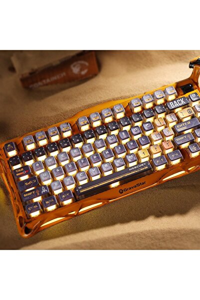 Gravastar لوحة مفاتيح الألعاب الميكانيكية GravaStar Mercury K1 Pro 75% لاسلكية