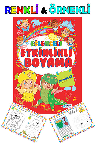 Harika Çocuk Yayınları Etkinlikli - Eğitici - Öğretici Boyama Kitabı - 1 Adet...