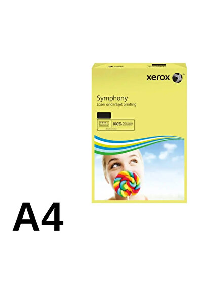 Xerox 3r93975 A4 سيمفوني أصفر 80 جرام 1 عبوة (500 ورقة) / أصفر فاتح