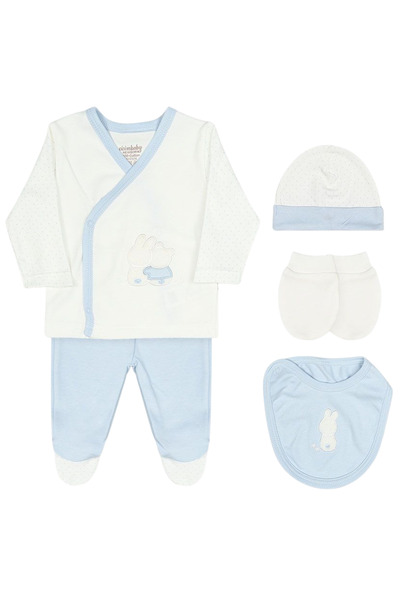 The-kid.co ELIO BABY BOY NEWBORN SET - BLUE