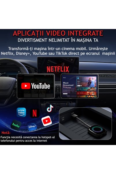 VENTLEX Modul AI Box Android Auto Wireless CarPlay 4GB RAM 32GB WiFi Dual Band Bluetooth