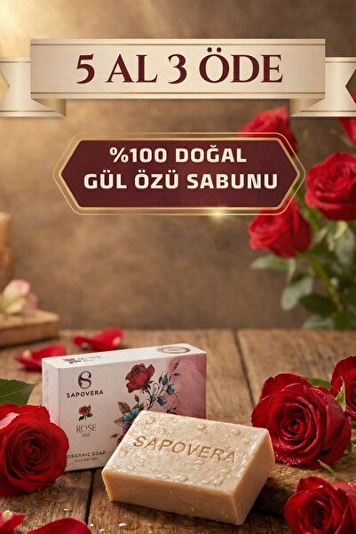 Sapovera Organik Gül Sabunu