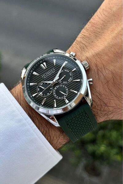 Homies ERKEK KOL SAATİ YUVARLAK KASA SİLİKON KORDON TÜM FOKSİYONLARI ÇALIŞIR ...