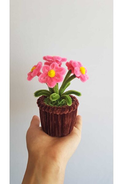 Badem Hediyecilik زهرة صغيرة مزخرفة أزرق بلون الكوبالت – هدية للمنزل والمكتب