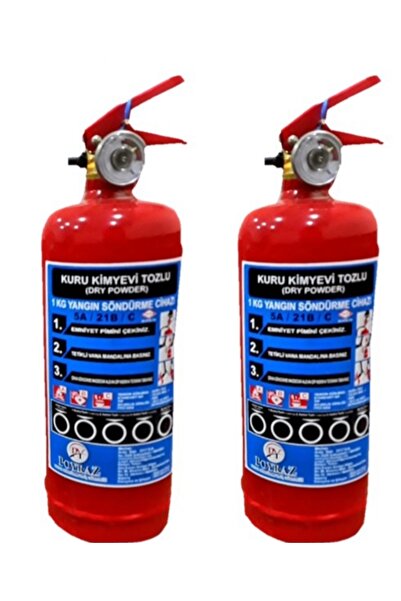 Genel Markalar CARSESUAR Şok 2 Adet 1kg Yangın Tüpü Tüv-türk Muayeneye Uyumlu...