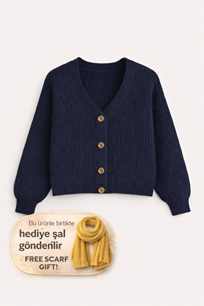 YUGA KNİTTİNG ЖІНОЧИЙ БАЗОВИЙ СЕЛАНІК В'ЯЗАНИЙ КАРДИГАН З ДЕТАЛЬЮ У ВИГЛЯДІ Г...