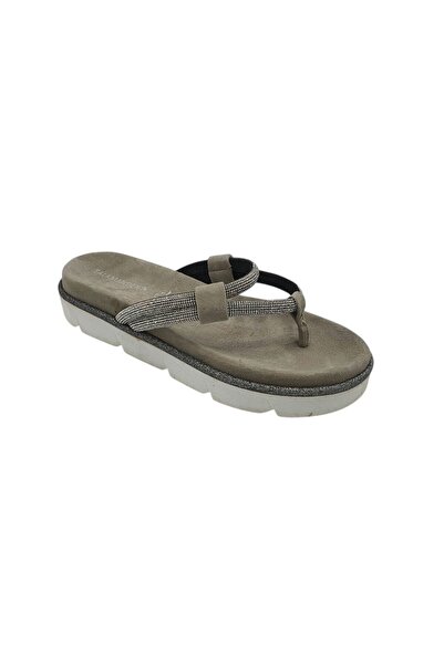 SALAMANDER Saboți damă 37, piele, material textil, gri