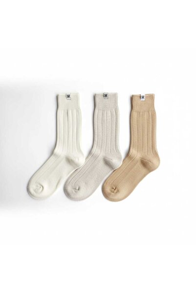 THAGOS Kadın 3'lü Lambswool (yün) çorap seti