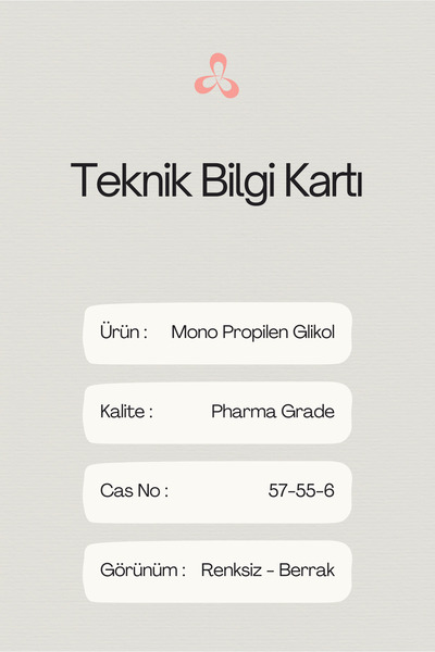 Nadir Kimya Propilen Glikol 500 Gr - (Propylene Glycol)