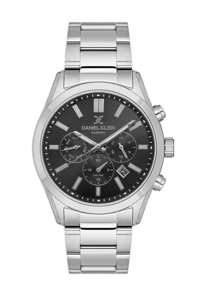 Daniel Klein Exclusive Silver Stainless Steel Watch for Men DK.1.14213-2
