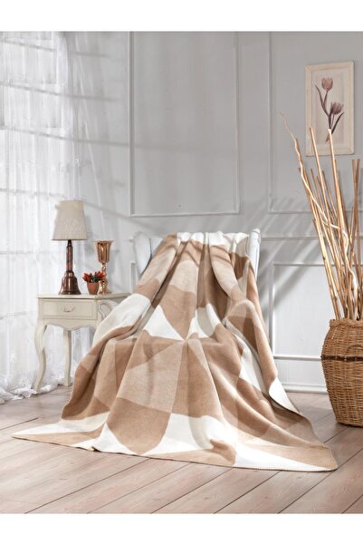 GENÇEV HOME COLLECTİONS بطانية قطنية مزدوجة مقاس 180x220 وبطانية قطنية ذات وجهين