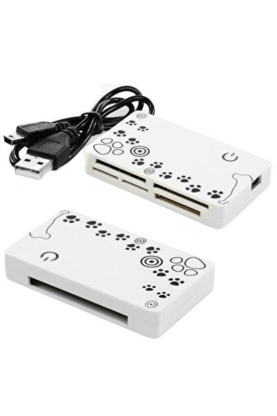 Kuvars قارئ بطاقات متعدد 43 في 1 USB SD Sdhc Mini Micro Sd M2 Mmc Xd Cf