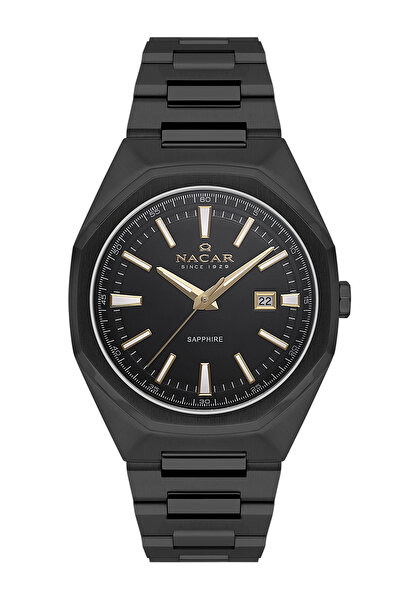 Nacar Sapphire Glass Sport Black Men's Wristwatch Nc08- 29430494 -Bbm