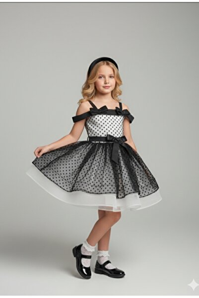 kent of kıds Κοριτσίστικο βραδινό φόρεμα με φιόγκο, διακοσμητικό σατέν και το...