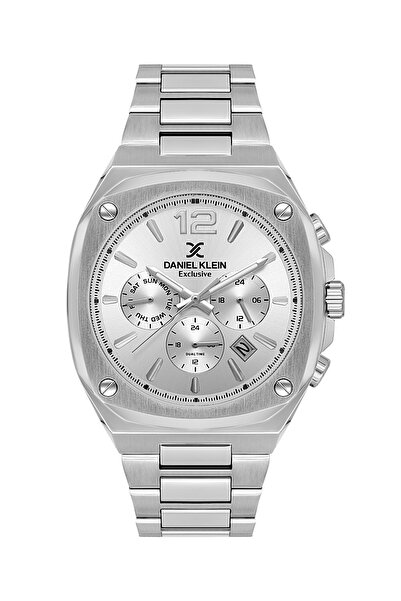 Daniel Klein Exclusive Silver Stainless Steel Watch for Men DK.1.14215-1