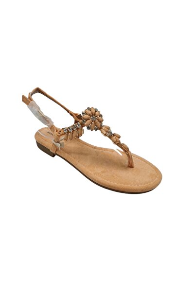 MARQUIIZ Women's sandals 39, textile material, beige