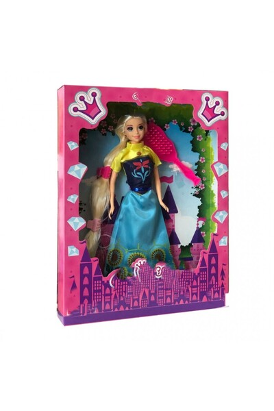 Genel Markalar Princess Prenses Rapunzel Saçlı Oyuncak Bebek