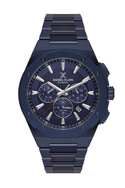 Daniel Klein Exclusive Blue Stainless Steel Watch for Men DK.1.14219-5